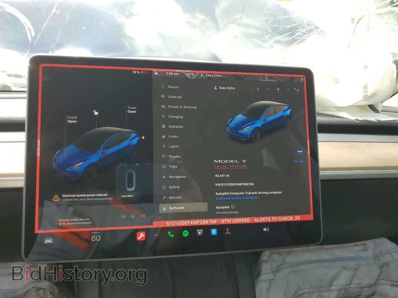 2021 TESLA MODEL Y - VIN: 5YJYGDEF4MF268799 - Photo 9