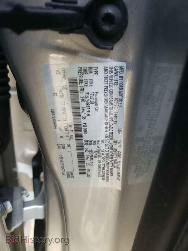 2017 FORD FOCUS - VIN: 1FADP3J27HL279929 - Фото 10