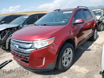 2013 Ford EDGE SEL, красный — VIN 2FMDK4JC5DBB87635, Copart