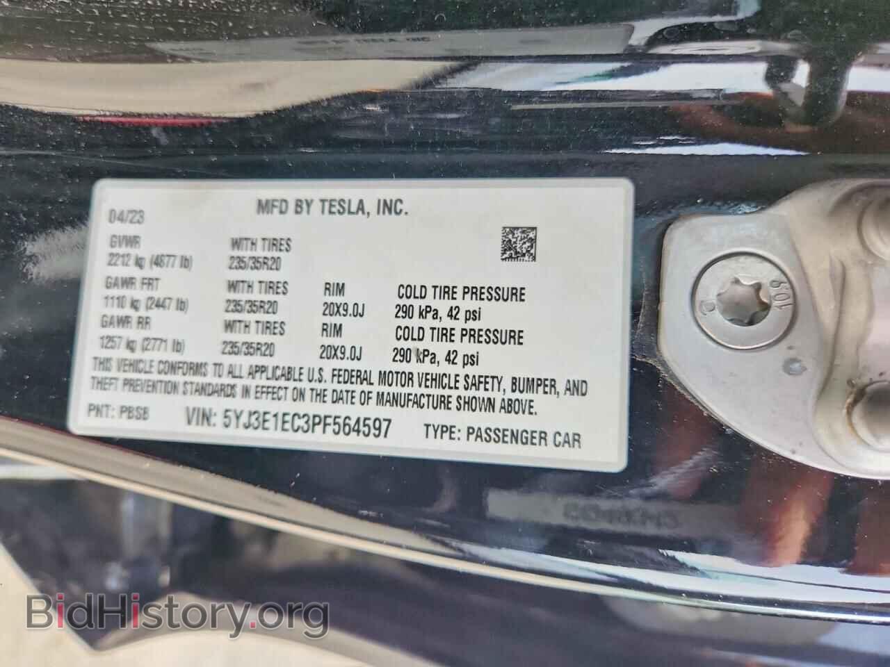 2023 TESLA MODEL 3 - VIN: 5YJ3E1EC3PF564597 - Фото 12