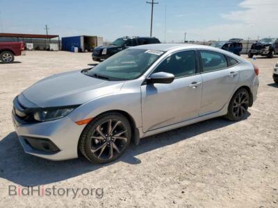 2020 Honda CIVIC Sport, silver — VIN 19XFC2F89LE022505, Copart
