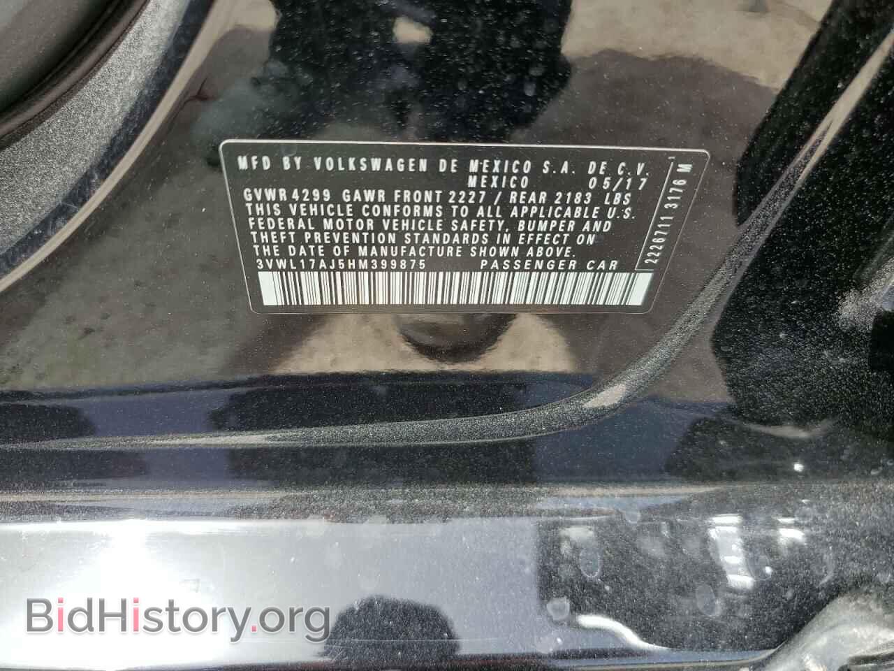 2017 VOLKSWAGEN JETTA - VIN: 3VWL17AJ5HM399875 - Photo 12