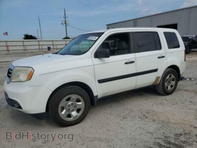 2013 Honda PILOT LX, белый — VIN 5FNYF3H29DB036253, Copart