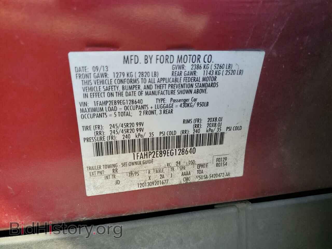 2014 FORD TAURUS - VIN: 1FAHP2E89EG128640 - Photo 10