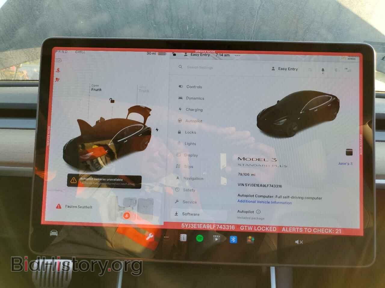2020 TESLA MODEL 3 - VIN: 5YJ3E1EA9LF743316 - Фото 9
