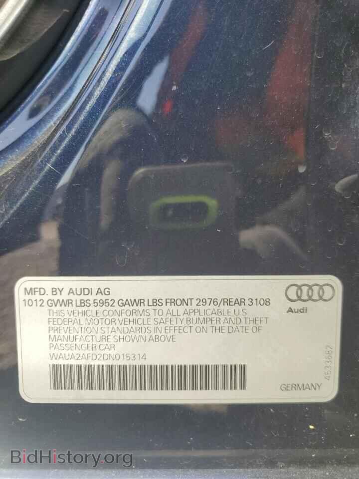 2013 AUDI A8 - VIN: WAUA2AFD2DN015314 - Photo 13