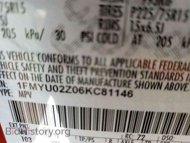 2006 FORD ESCAPE - VIN: 1FMYU02Z06KC81146 - Фото 10
