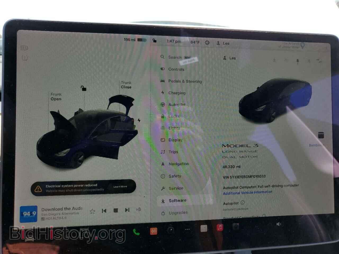 2021 TESLA MODEL 3 - VIN: 5YJ3E1EB0MF010033 - Photo 9