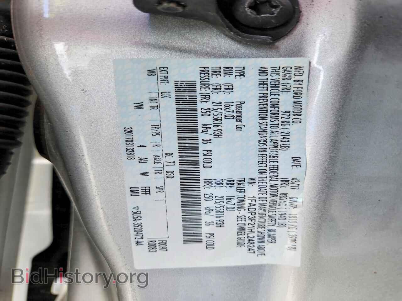 2017 FORD FOCUS - VIN: 1FADP3F21HL248247 - Фото 12