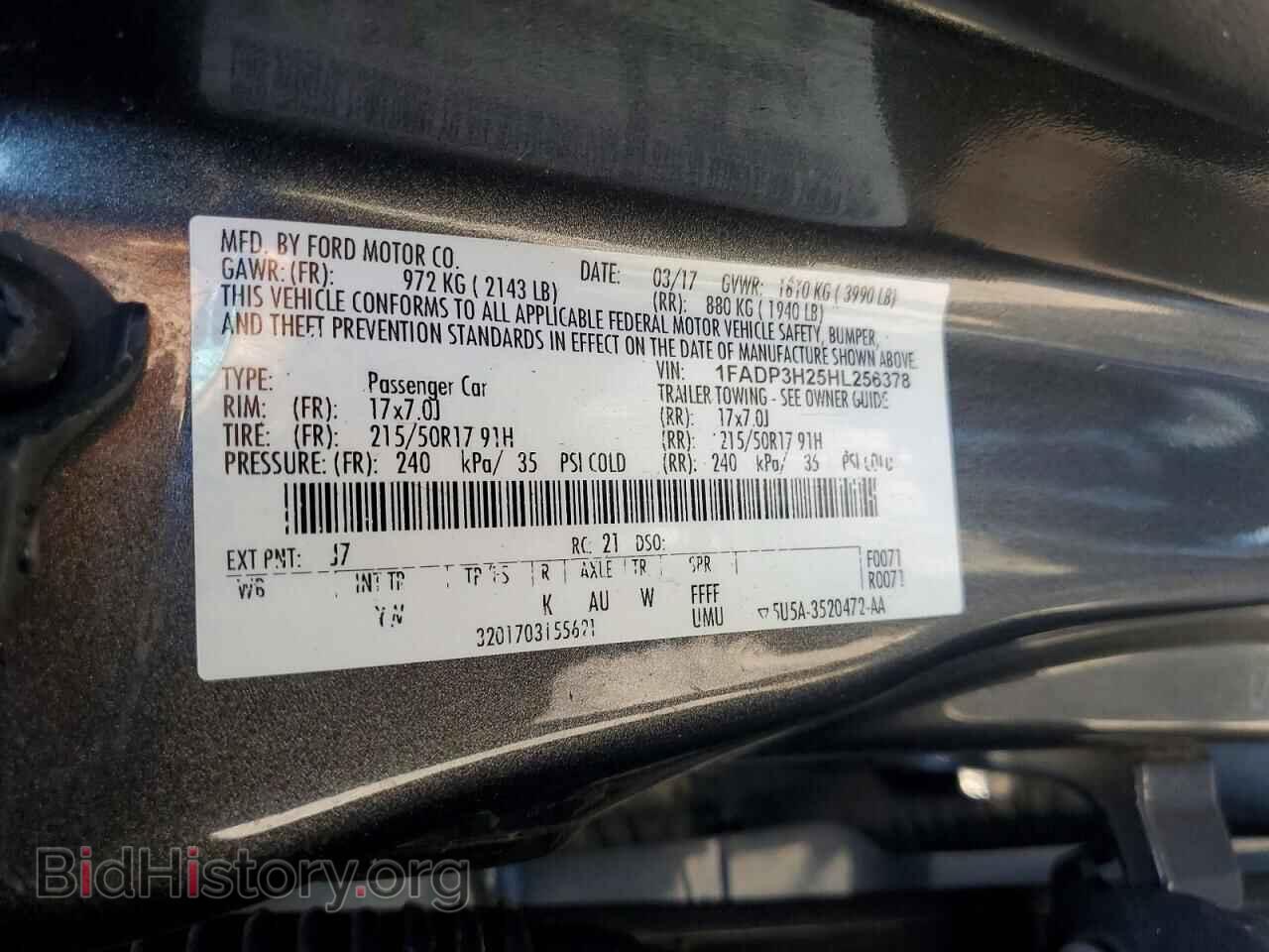 2017 FORD FOCUS - VIN: 1FADP3H25HL256378 - Photo 12