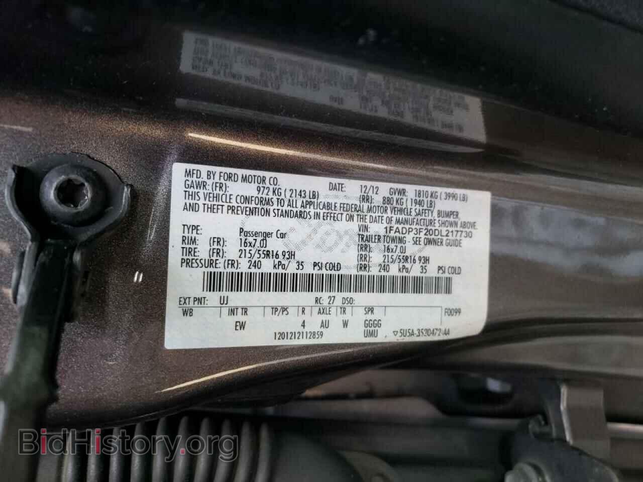 2013 FORD FOCUS - VIN: 1FADP3F20DL217730 - Photo 10