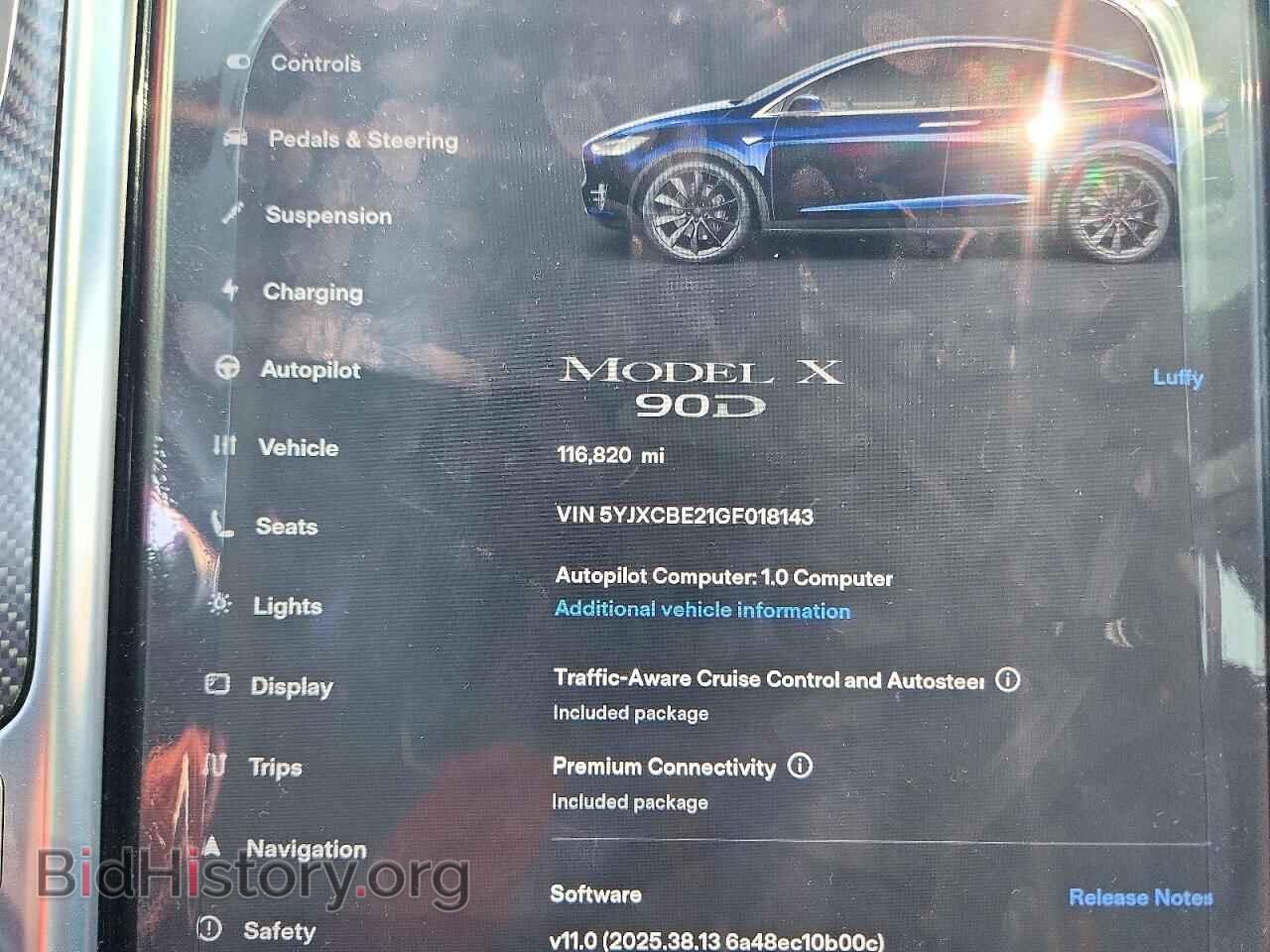 2016 TESLA MODEL X - VIN: 5YJXCBE21GF018143 - Photo 9