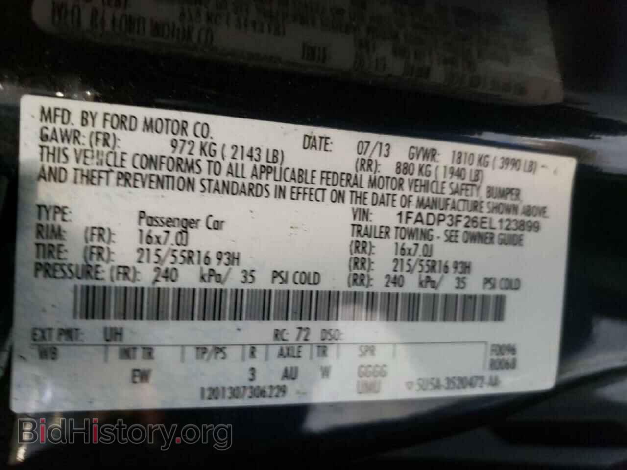 2014 FORD FOCUS - VIN: 1FADP3F26EL123899 - Photo 10