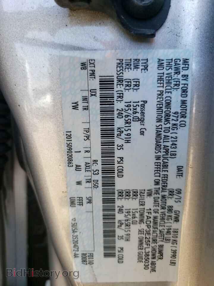 2015 FORD ALL Models - VIN: 1FADP3E25FL385030 - Photo 12