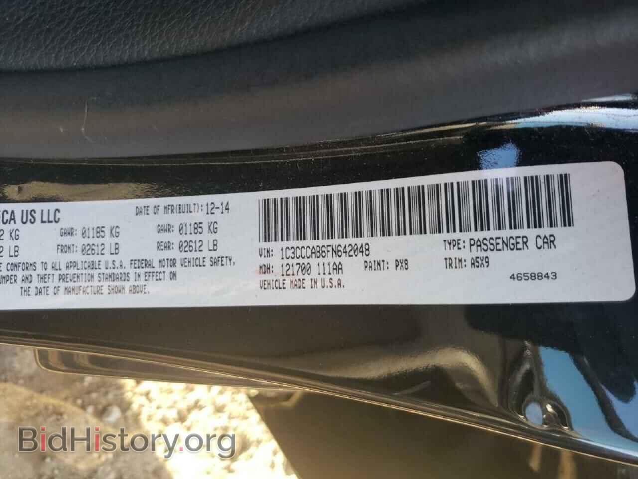 2015 CHRYSLER 200 - VIN: 1C3CCCAB6FN642048 - Фото 10