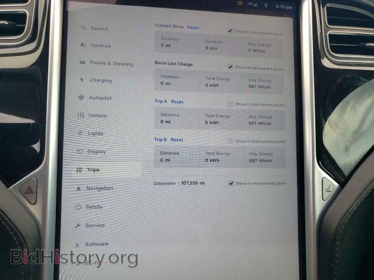 2015 TESLA MODEL S - VIN: 5YJSA1E22FF105834 - Фото 9
