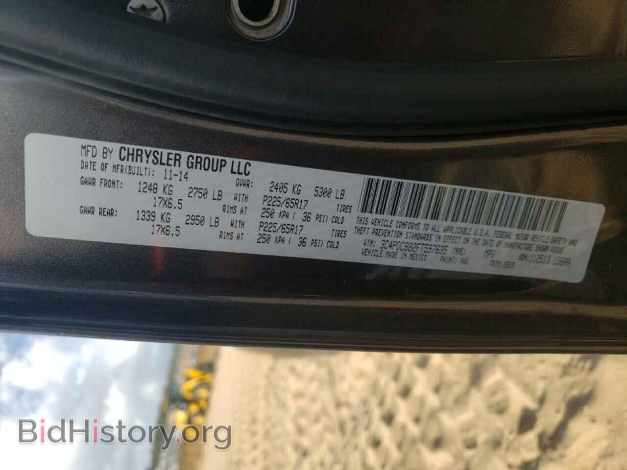 2015 DODGE JOURNEY - VIN: 3C4PDCBB2FT597635 - Photo 10