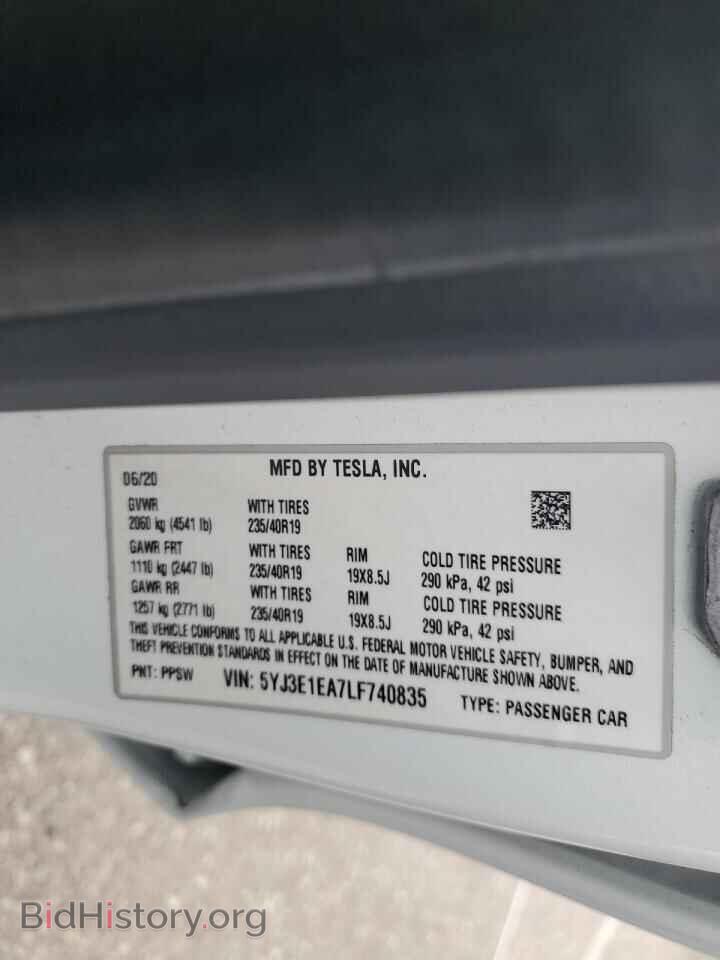 2020 TESLA MODEL 3 - VIN: 5YJ3E1EA7LF740835 - Photo 13