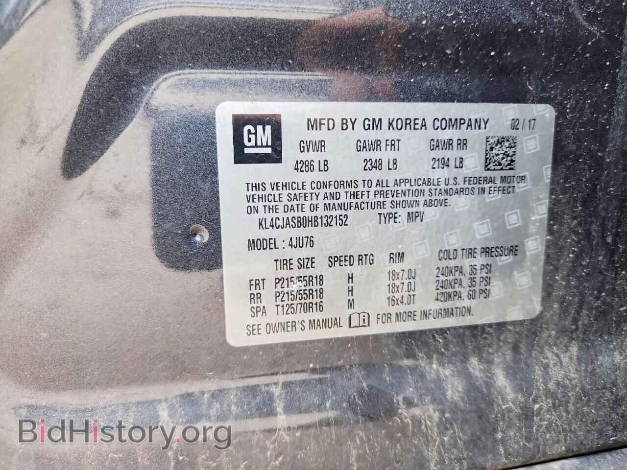 2017 BUICK ENCORE - VIN: KL4CJASB0HB132152 - Photo 13