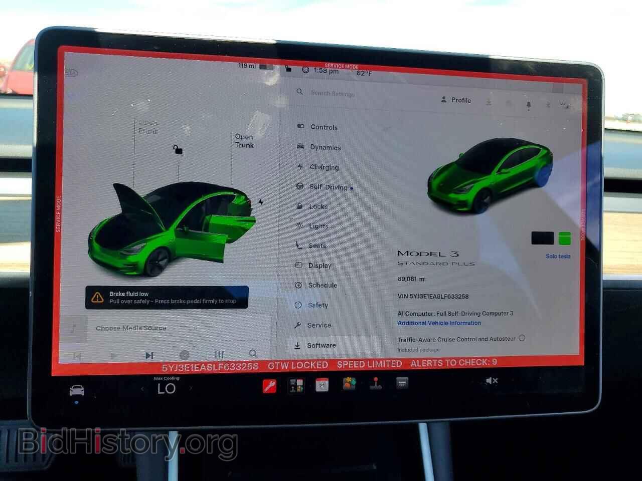 2020 TESLA MODEL 3 - VIN: 5YJ3E1EA8LF633258 - Photo 9