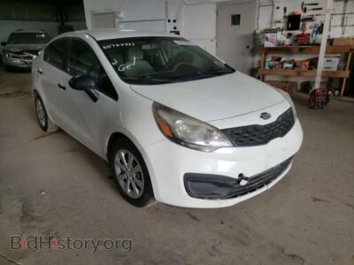 2013 Kia RIO RIO LX, white — VIN KNADM4A30D6301163, Copart
