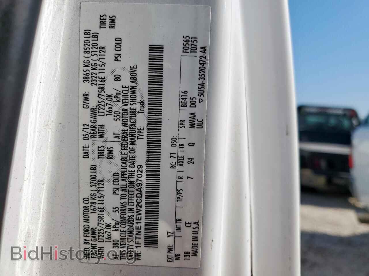 2012 FORD ALL Models - VIN: 1FTNE1EW2CDA97029 - Фото 13