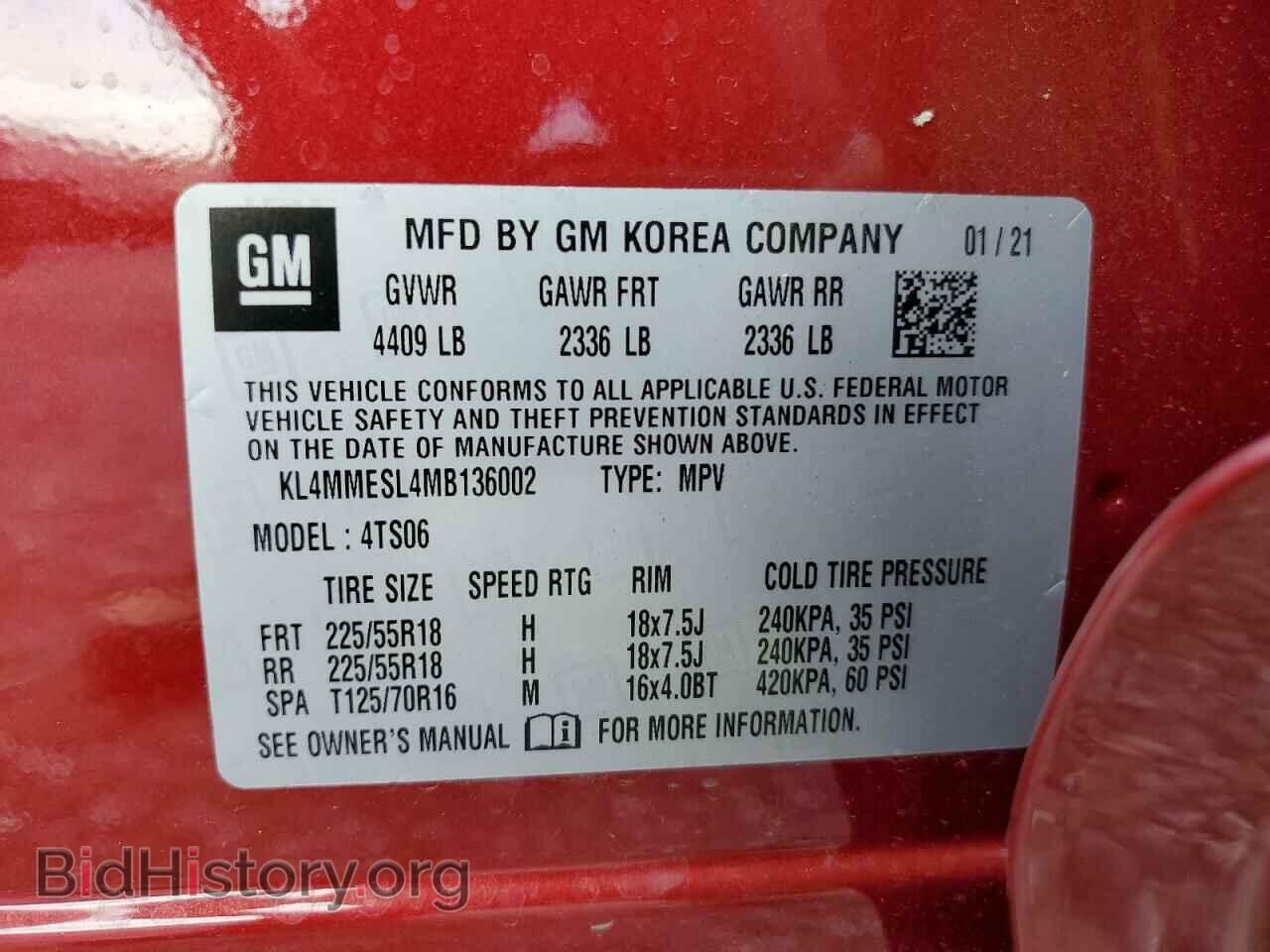2021 BUICK ENCORE - VIN: KL4MMESL4MB136002 - Photo 13