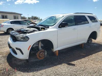 2022 Dodge DURANGO GT, white — VIN 1C4RDHDG6NC102989, Copart