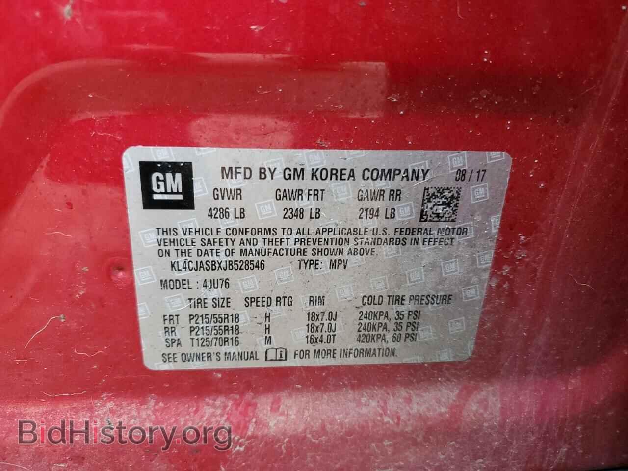 2018 BUICK ENCORE - VIN: KL4CJASBXJB528546 - Photo 10