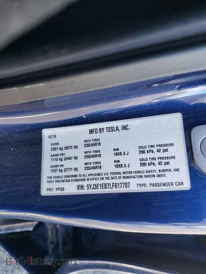 2020 TESLA MODEL 3 - VIN: 5YJ3E1EB7LF617707 - Photo 10