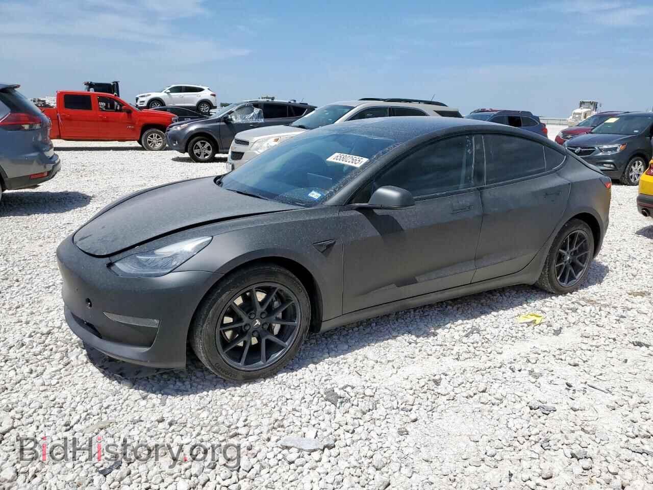 Photo 5YJ3E1EB7NF262606 - TESLA MODEL 3 2022