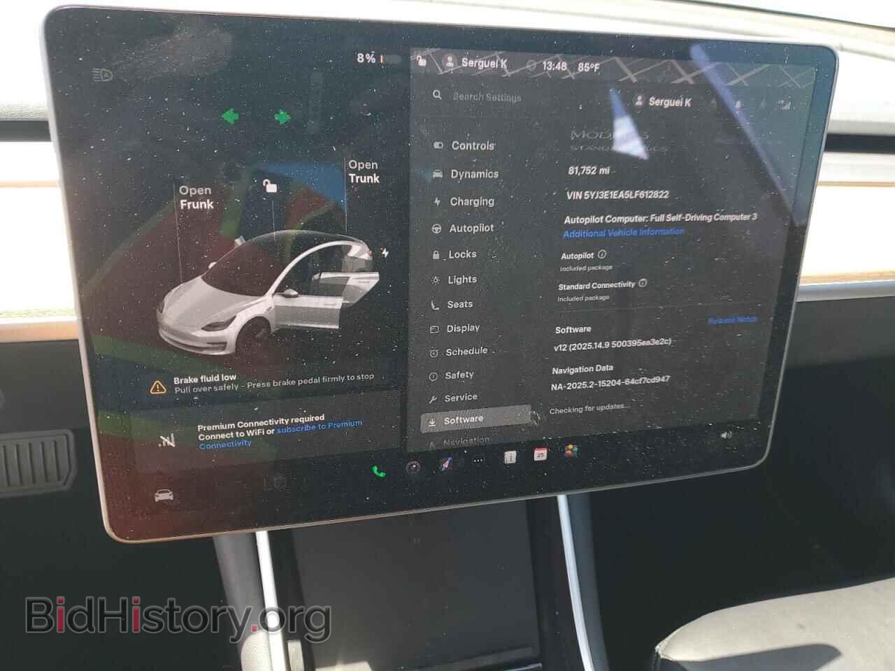 2020 TESLA MODEL 3 - VIN: 5YJ3E1EA5LF612822 - Фото 9
