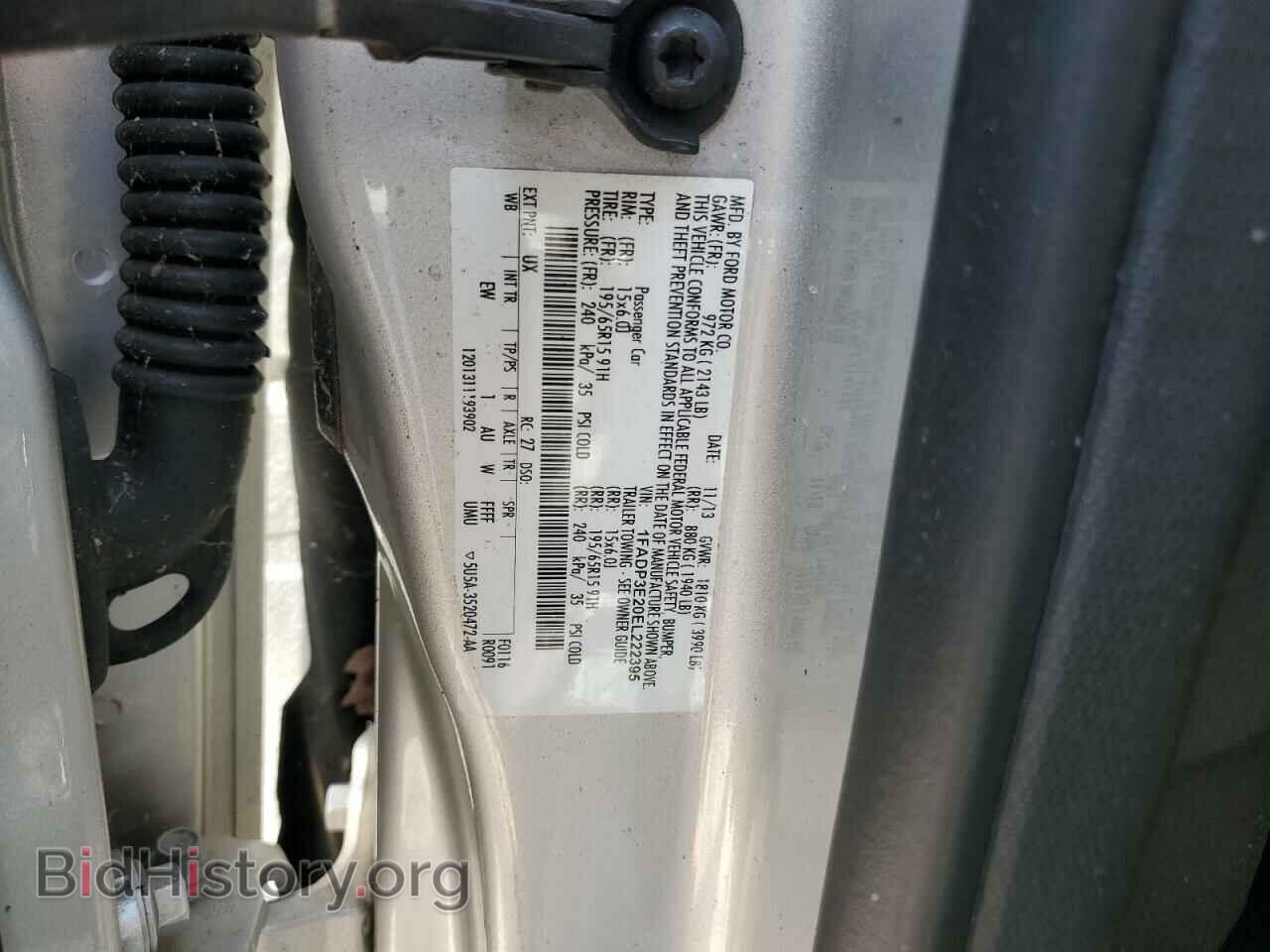 2014 FORD FOCUS - VIN: 1FADP3E20EL222395 - Фото 12
