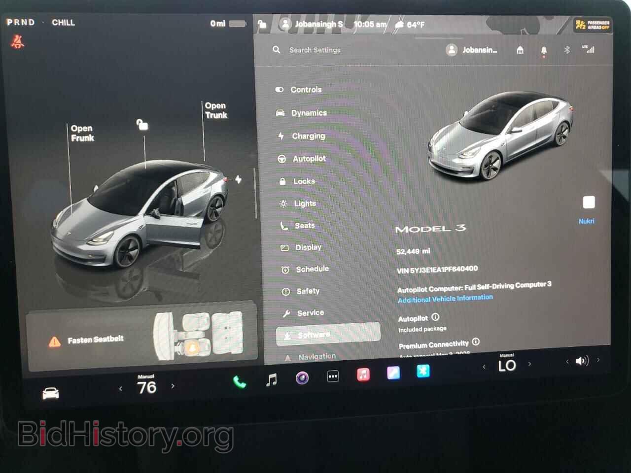 2023 TESLA MODEL 3 - VIN: 5YJ3E1EA1PF640400 - Фото 9