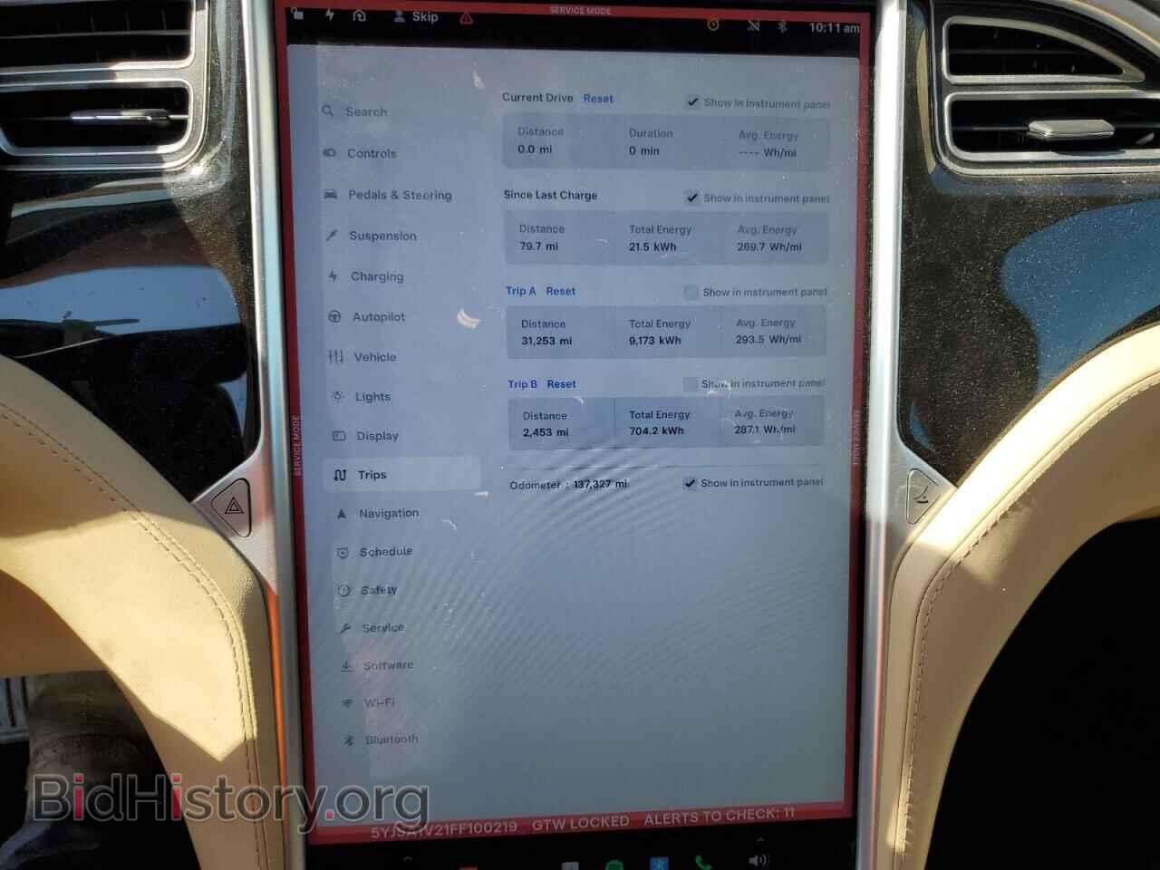 2015 TESLA MODEL S - VIN: 5YJSA1V21FF100219 - Photo 9