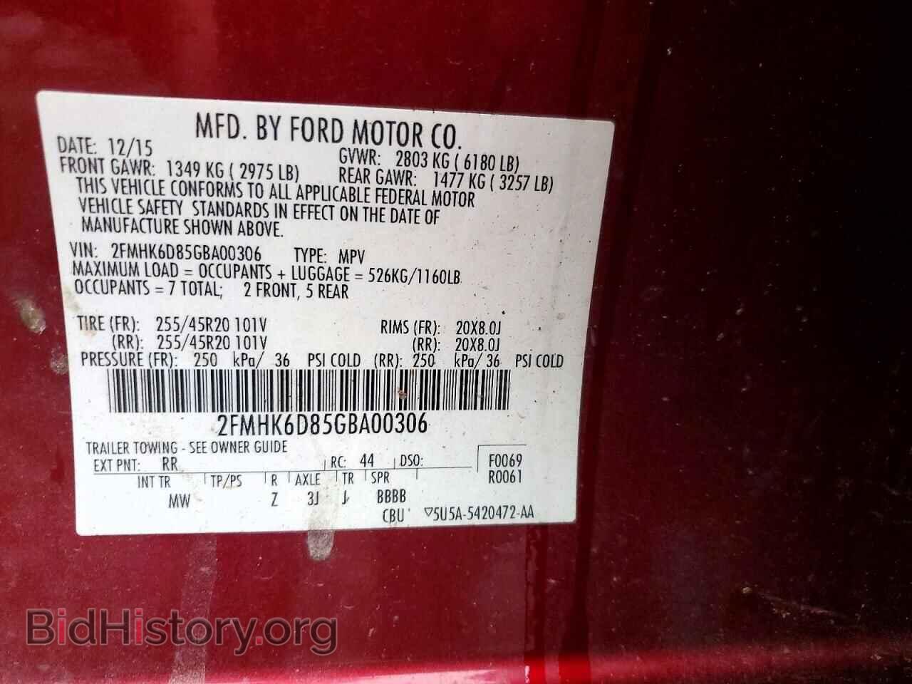 2016 FORD FLEX - VIN: 2FMHK6D85GBA00306 - Photo 13