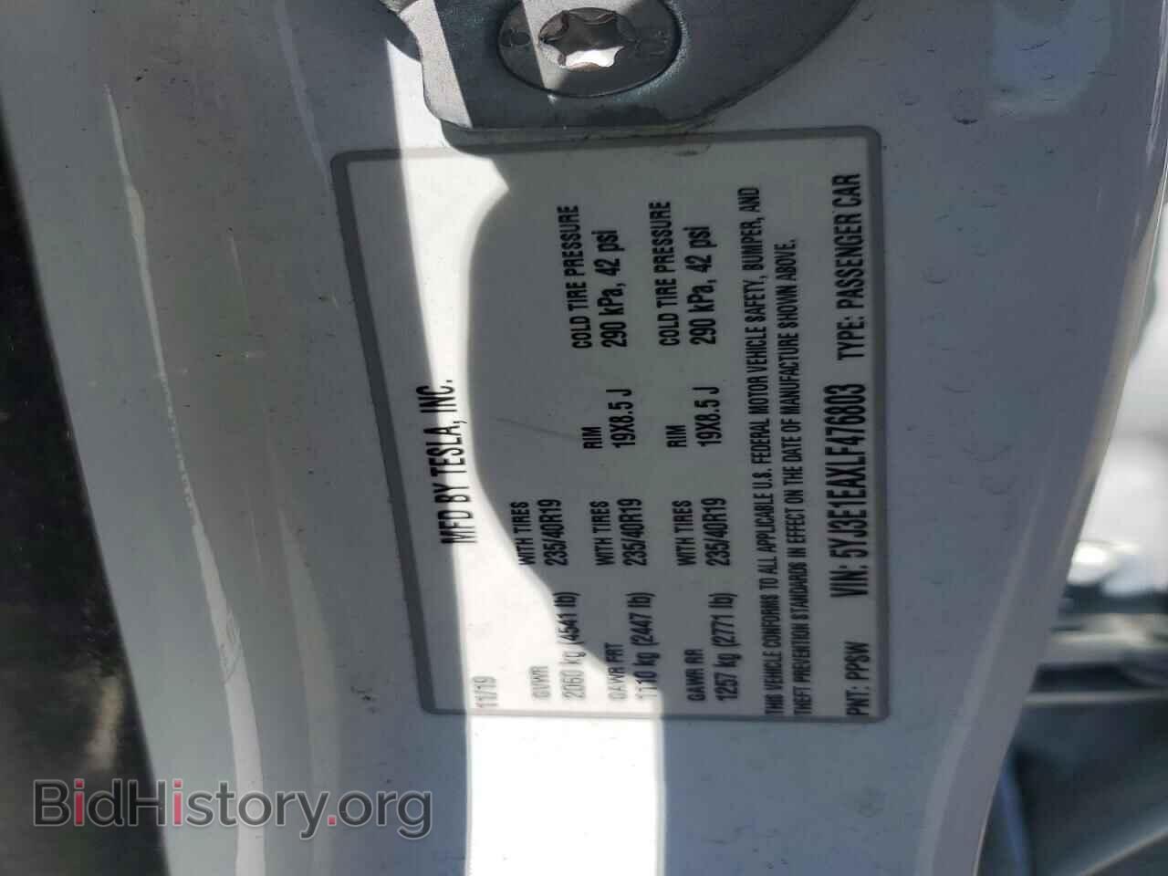 2020 TESLA MODEL 3 - VIN: 5YJ3E1EAXLF476803 - Photo 12