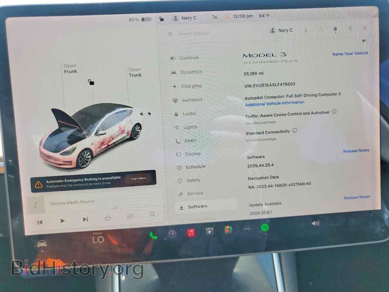 2020 TESLA MODEL 3 - VIN: 5YJ3E1EAXLF476803 - Photo 9