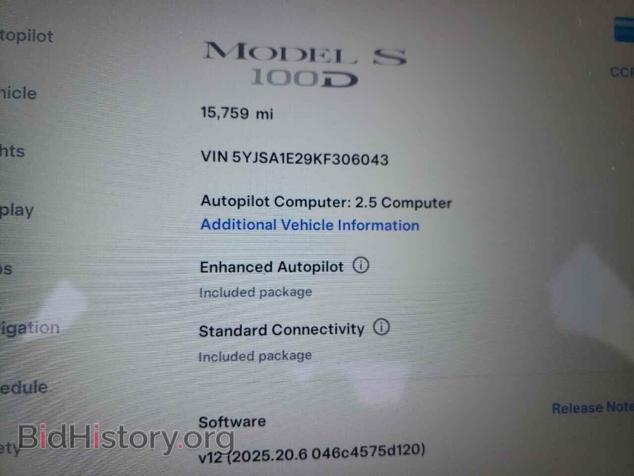 2019 TESLA MODEL S - VIN: 5YJSA1E29KF306043 - Photo 9