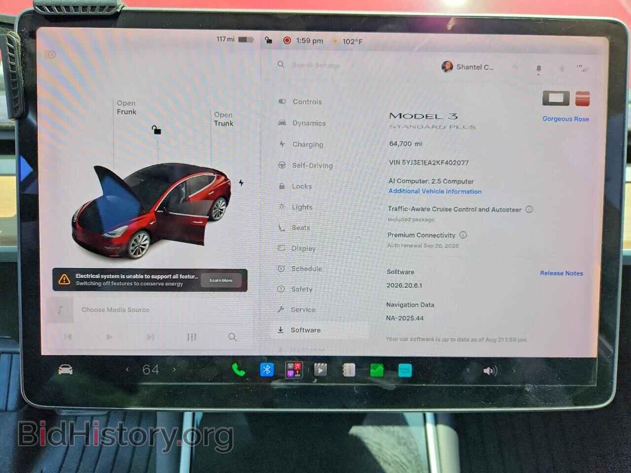 2019 TESLA MODEL 3 - VIN: 5YJ3E1EA2KF402077 - Фото 9