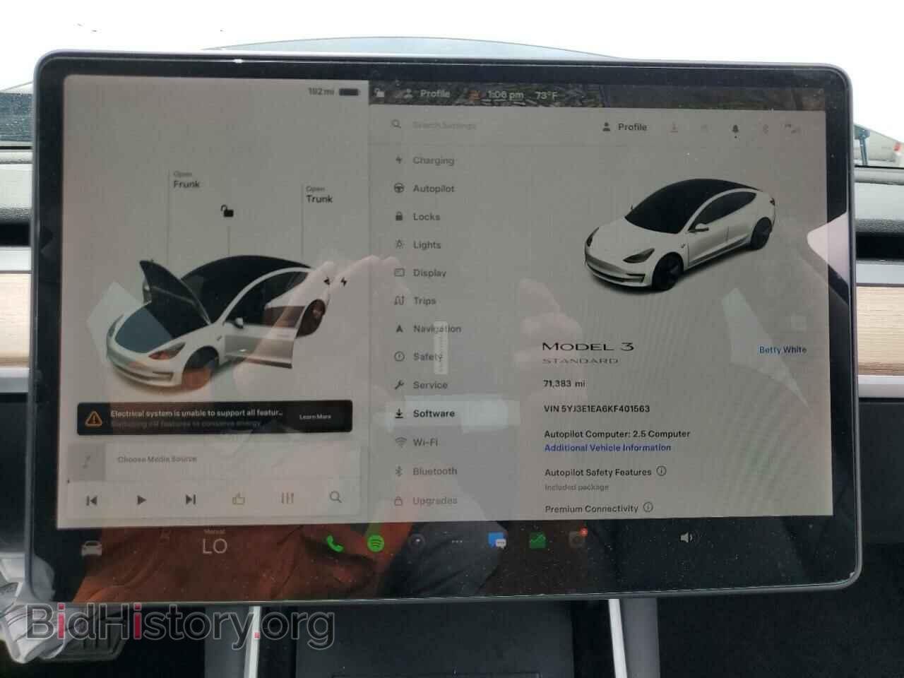 2019 TESLA MODEL 3 - VIN: 5YJ3E1EA6KF401563 - Photo 9