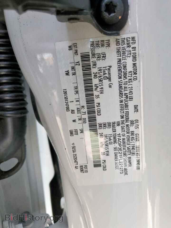 2015 FORD FOCUS - VIN: 1FADP3E21FL221273 - Фото 13