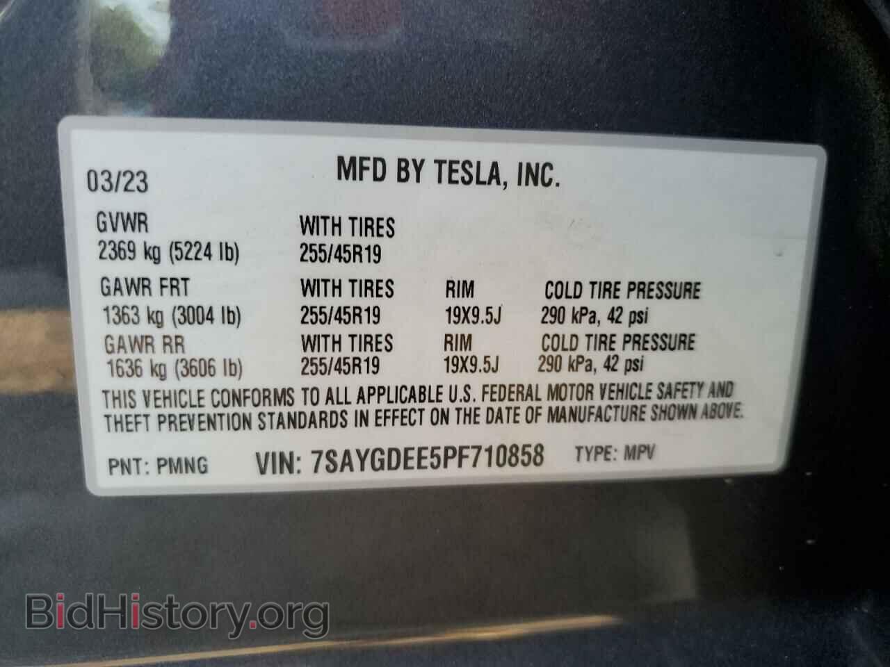2023 TESLA MODEL Y - VIN: 7SAYGDEE5PF710858 - Фото 13