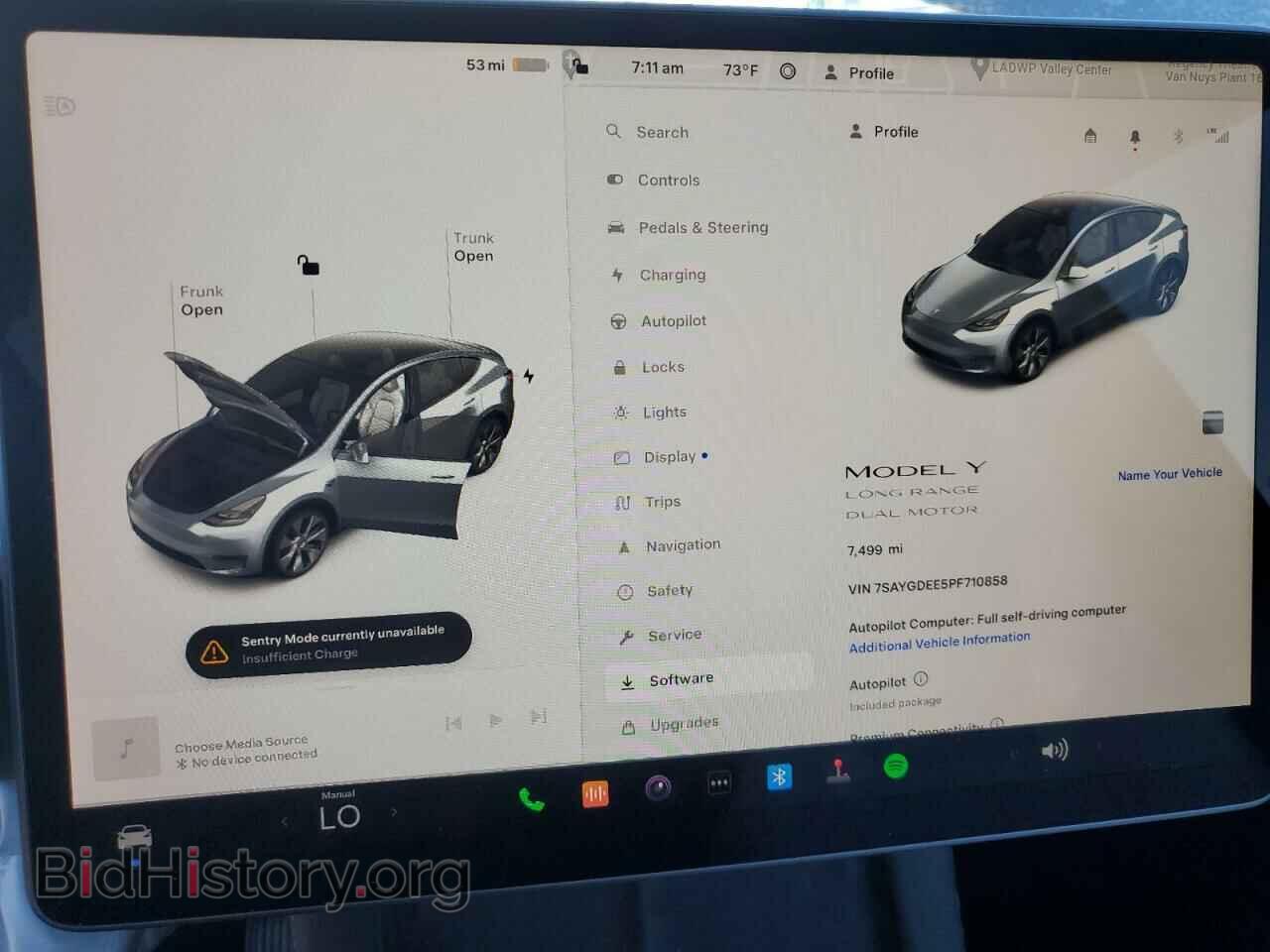 2023 TESLA MODEL Y - VIN: 7SAYGDEE5PF710858 - Фото 9