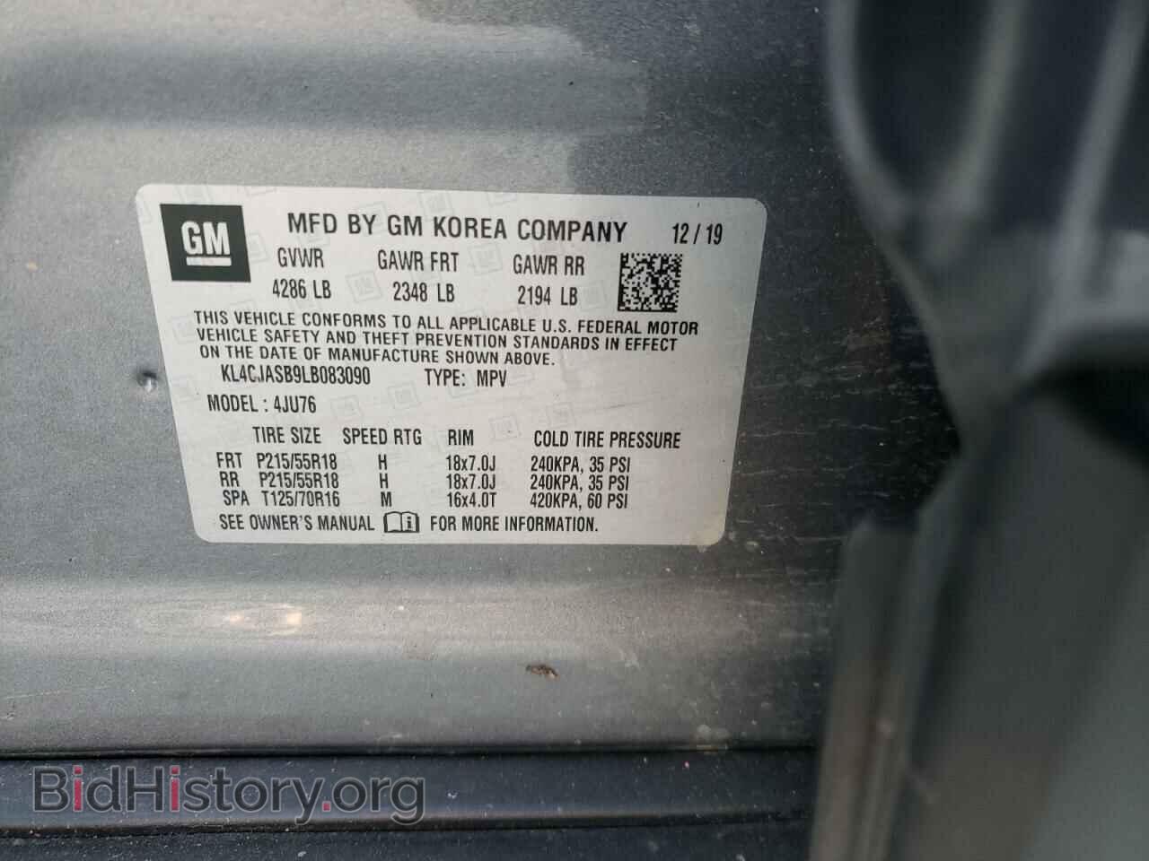 2020 BUICK ENCORE - VIN: KL4CJASB9LB083090 - Photo 10