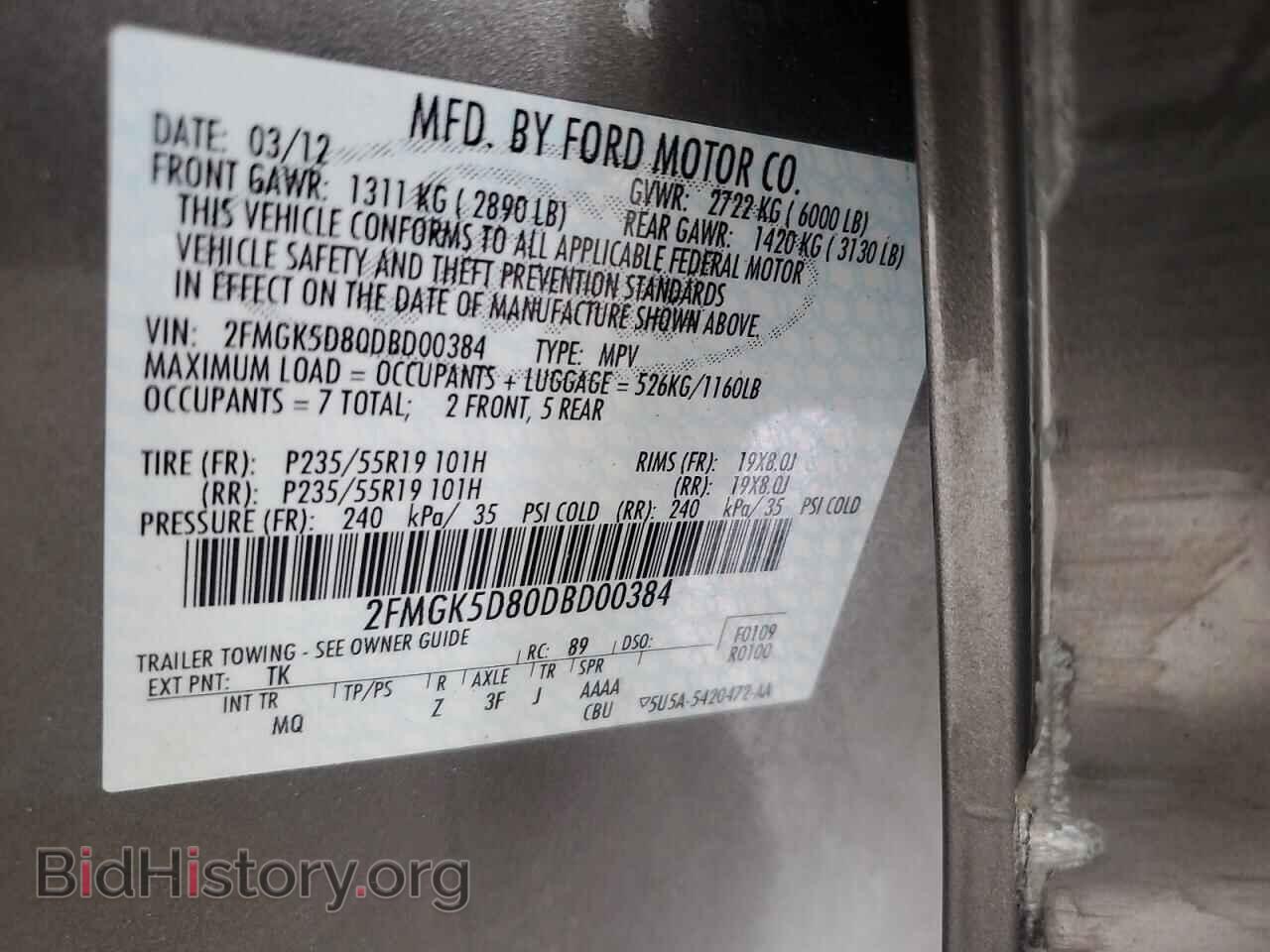 2013 FORD FLEX - VIN: 2FMGK5D80DBD00384 - Photo 13