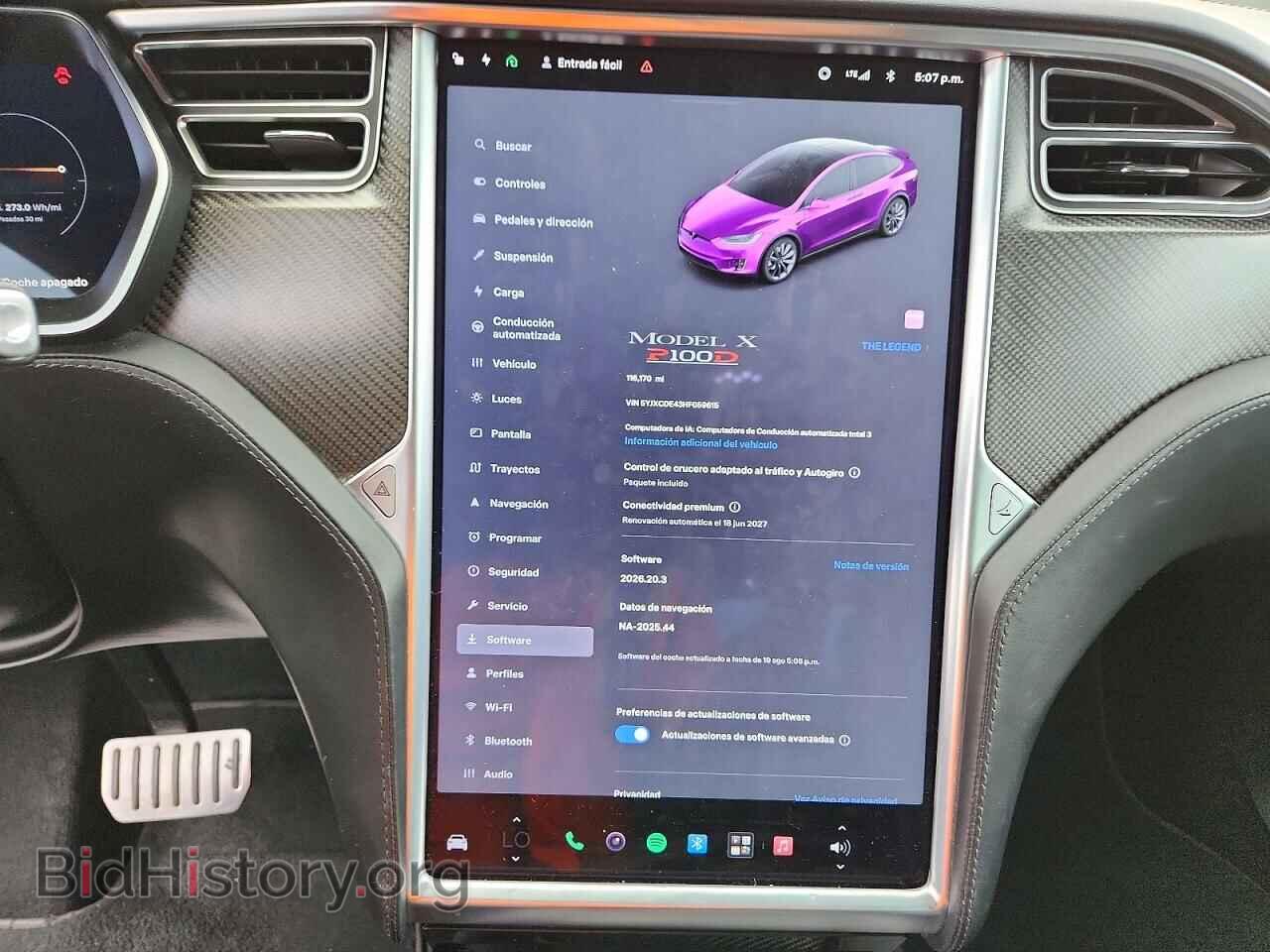2017 TESLA MODEL X - VIN: 5YJXCDE43HF059615 - Photo 9