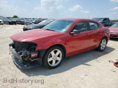 2013 Dodge AVENGER AVENGER SE, red — VIN 1C3CDZAB1DN707465, Copart