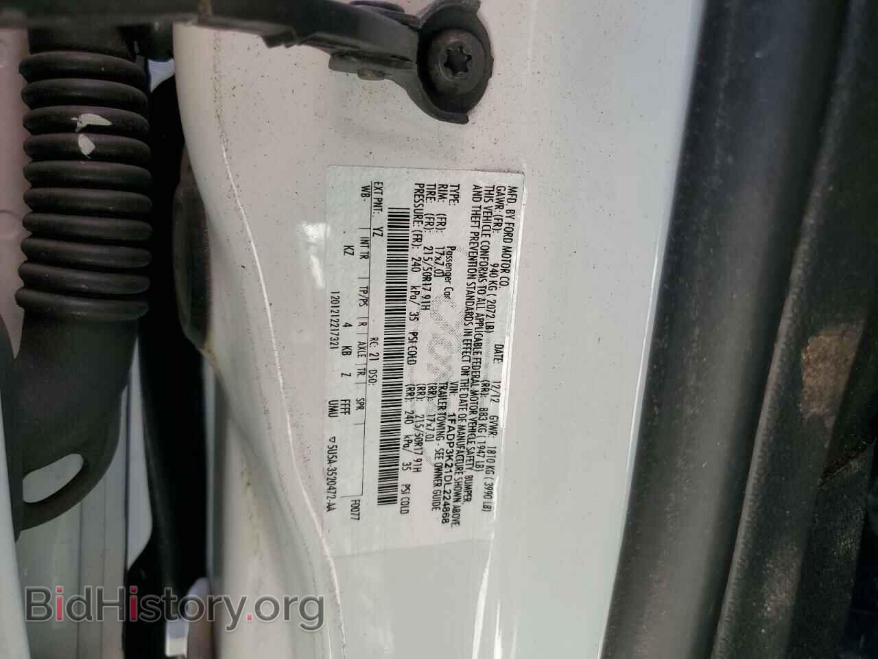 2013 FORD FOCUS - VIN: 1FADP3K21DL224868 - Фото 12