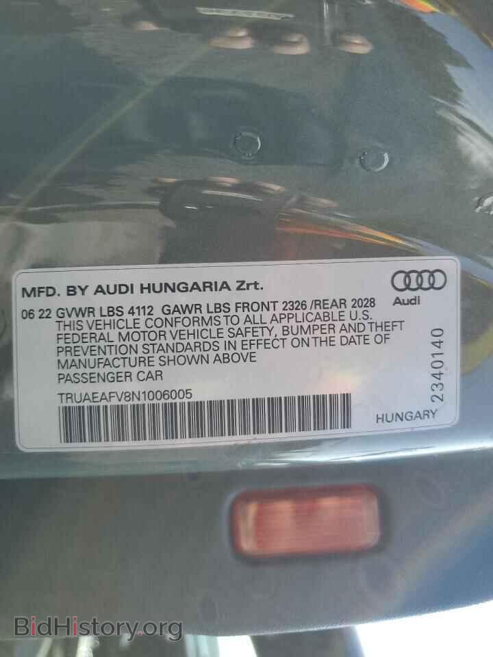 2022 AUDI TT - VIN: TRUAEAFV8N1006005 - Фото 13